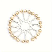 12pcs Faux Pearls Beads U - Shaped Safety Pin Set Headscarf Shawl Hijab Clips Set Simple Style - fusionstore.ae