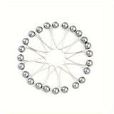 12pcs Faux Pearls Beads U - Shaped Safety Pin Set Headscarf Shawl Hijab Clips Set Simple Style - fusionstore.ae