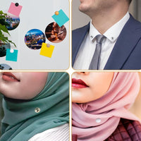 4pcs Magnetic Pins, Strongest Strength Hijab Pins For Women, Clothing Magnets For Muslim Scarf, Multi - Use Round Clip - fusionstore.ae