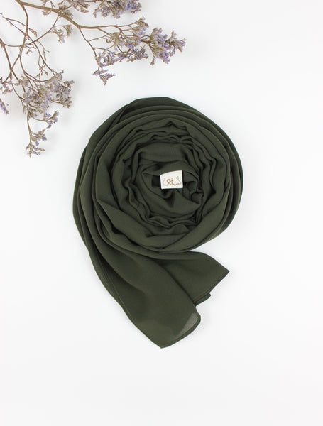 Dark Olive Scarf Hijab