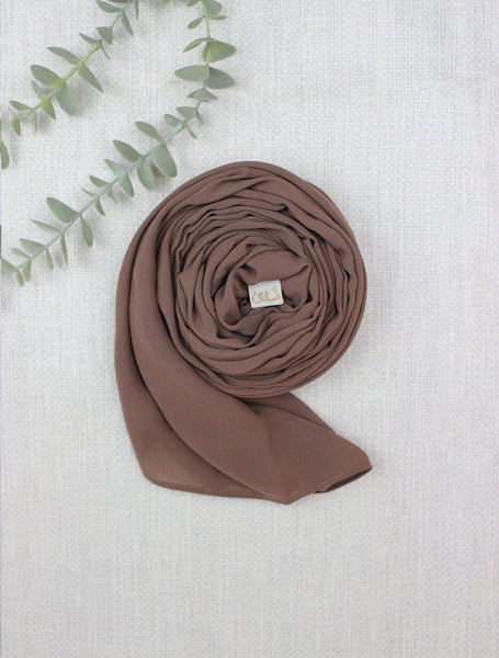 Dark Cocoa Scarf - fusionstore.ae