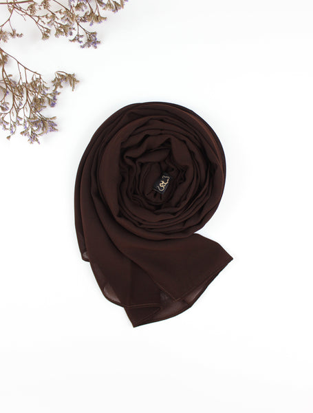 Dark Brown Scarf Hijab