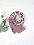 Dusty Mauve X Light Mink Scarf - fusionstore.ae