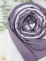 Lavender X White Scarf - fusionstore.ae