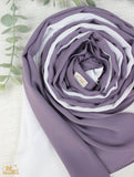 Lavender X White Scarf - fusionstore.ae