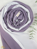 Lavender X White Scarf - fusionstore.ae