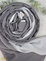 Light Grey X White Scarf - fusionstore.ae