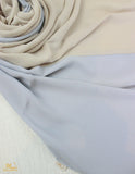 Powder Blue X Soft Beige Scarf - fusionstore.ae